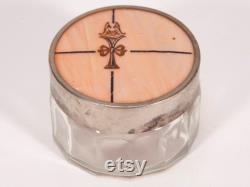 Vintage Small Art Deco Powder Jar