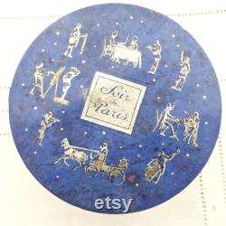 Vintage Soir De Paris Powder Box 1920s Art Deco Bourjois Face Powder