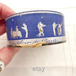 Vintage Soir De Paris Powder Box 1920s Art Deco Bourjois Face Powder