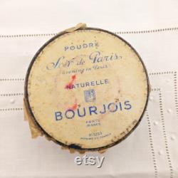 Vintage Soir De Paris Powder Box 1920s Art Deco Bourjois Face Powder