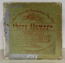 Vintage Square Richard Hudnet Three Flowers Powder Box