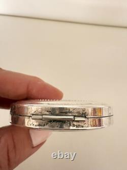 Vintage Sterling Silver Powder Box