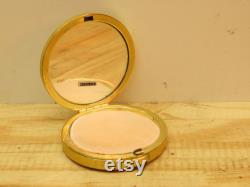 Vintage Sterling Tri Colored Makeup Powder Box