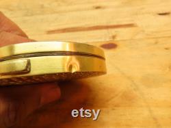 Vintage Sterling Tri Colored Makeup Powder Box