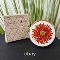 Vintage Stratton Mini Convertible Powder Compact Mirror Enamel Flower England Vintage Stratton Mini Convertible Powder Compact Mirror Enamel Flower England