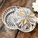 Vintage Studio Nova Crystal Poinsettia Glass Powder Box Trinket Box for Jewelry Made in Japan 1980s Vintage Powder Box