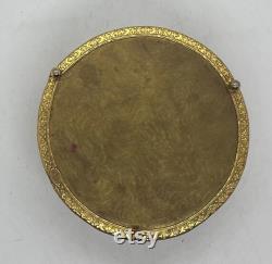 Vintage Stylebuilt Gold Filigree Powder Trinket Box Hollywood Regency Decor