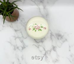 Vintage Teleflora Pink Tulip Lidded Powder Box