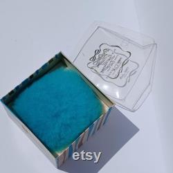 Vintage Tre Jur special occasions dusting powder with lambs wool talc powder puff