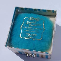 Vintage Tre Jur special occasions dusting powder with lambs wool talc powder puff