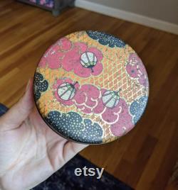 Vintage Truvy Paris Bath Powder in Decorative Round Tin Sealed Powder with Puff Very Good Condition Free U.S. Shipping