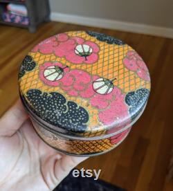 Vintage Truvy Paris Bath Powder in Decorative Round Tin Sealed Powder with Puff Very Good Condition Free U.S. Shipping