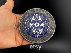 Vintage USSR Powder Box Enamel