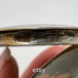 Vintage USSR Silver 875 Compact Powder Box Compact Make Up Perfume Flask Bottle