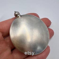 Vintage USSR Silver 875 Compact Powder Box Compact Make Up Perfume Flask Bottle