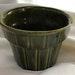 Vintage Ungemach ceramic small flowerpot number 613, avocado green galzed pottery planter, in good condition with no chips or scratches.