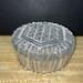 Vintage Vanity Powder Jar Trinket Jewel Box withlid Antique Cut Glass 4.5 Dia