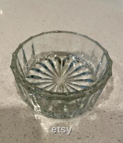 Vintage Vanity Powder Jar With Silverplate Mirror Lid Glass Powder Jar With Silver Mirror Lid Vanity glass dresser jar silver plate lid