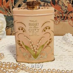 Vintage Vanity decor with Cody's powder tin, vintage powder box and vintage Revlon intimate filigree perfume bottle