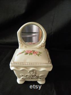 Vintage Vanity shape with mirror powder box