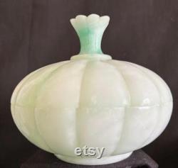 Vintage Variety Italian Genuine Alabaster Stone Trinket Lidded Box-Avon 1970s Victorian Jadeite Milk Glass Soap Dish-Made in Italy-Collector
