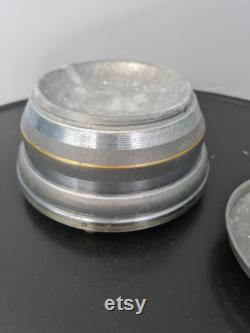 Vintage Victorian Metal Powder Box