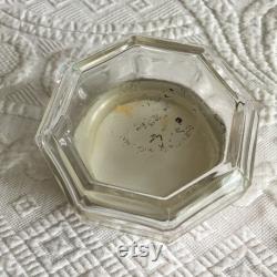 Vintage Viktor and Rolf Flower Bomb Glass Dresser Jar. Empty Octagon Shaped Jar to Use for a Dresser Jewelry or Trinket Collector Powder Box.