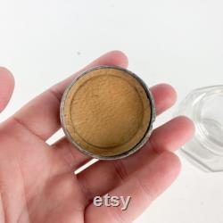 Vintage Violet Dulce Talcum Powder Harmony Of Boston Glass Jar Vanity Boudoir, Romantic Victorian Decor