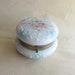 Vintage Wavecrest Circa 1898 Enameled Dresser Box Jar Hand Painted Victorian Opaque Glass Vanity Jar