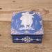 Vintage Wedgwood Blue Jasperware by Schafer and Vater- Square Vanity Jewelry Box Children Design