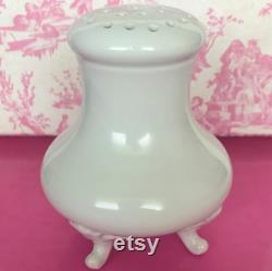 Vintage White Porcelain Sugar Shaker, Talc Shaker, Hat Pin Holder