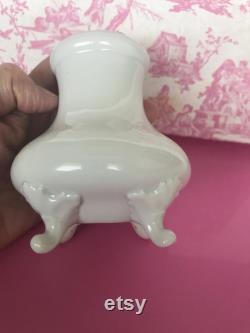 Vintage White Porcelain Sugar Shaker, Talc Shaker, Hat Pin Holder