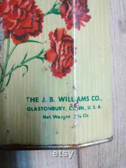 Vintage Williams Carnation Talc tin empty -some age wear