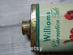 Vintage Williams Carnation Talc tin empty -some age wear
