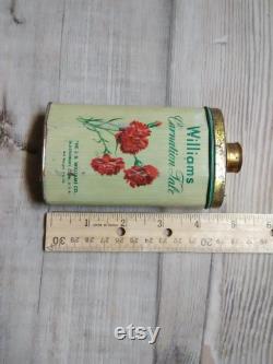Vintage Williams Carnation Talc tin empty -some age wear