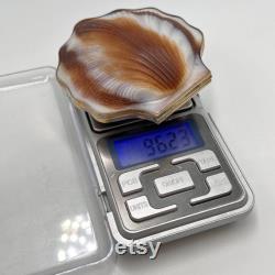 Vintage Women's Gilt USSR Silver 875 Compact Powder Box Shell Mirror Signed 96gr