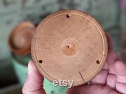 Vintage Wooden Hand Lacquered Marquetry Trinket Powder Box