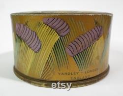 Vintage YARDLEY COMPLEXION POWDER Box Colorful Ladies London English Peach Empty
