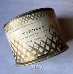 Vintage Yardley Bath Dusting Powder, Old English Lavender, Empty Presentation Box The Lavender Sellers Logo, Collectible Vanity Display