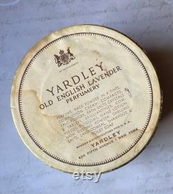 Vintage Yardley Bath Dusting Powder, Old English Lavender, Empty Presentation Box The Lavender Sellers Logo, Collectible Vanity Display