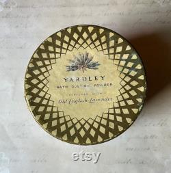 Vintage Yardley Bath Dusting Powder, Old English Lavender, Empty Presentation Box The Lavender Sellers Logo, Collectible Vanity Display