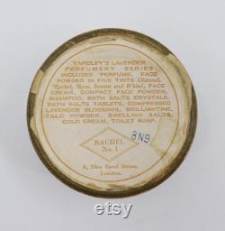 Vintage Yardley Complexion Powder Container Rachel No. 1, Lavender Perfumery Series Vanity Decor