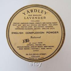 Vintage Yardley English Complexion Powder Face Powder Box Lavender Powder 1930's 1940's Vanity storage Cosmetics Beauty Make-Up