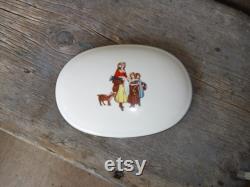 Vintage Yardley English Lavender Oval Soap Porcelain Powder Trinket Box