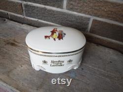 Vintage Yardley English Lavender Oval Soap Porcelain Powder Trinket Box