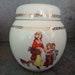 Vintage Yardley decorative ceramic powder jar with lid from the 1960 s