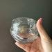 Vintage Yugoslavia Crystal Powder Jar with Handcrafted Floral Designs
