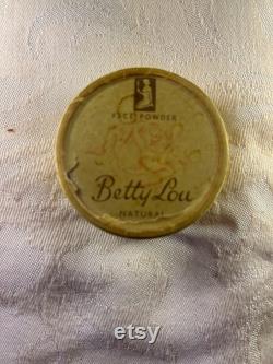 Vintage box of facial powder, box and contents, Betty Lou brand