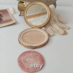 Vintage face powder with mirror