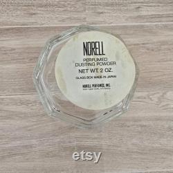 Vintage glass Norell dusting powder box